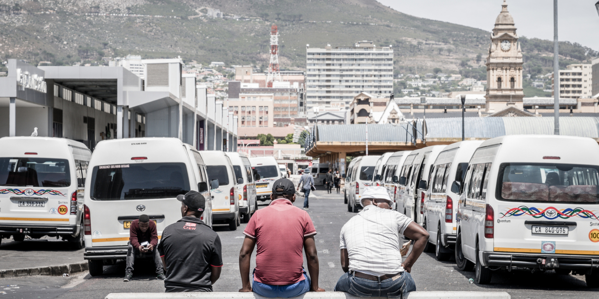 Taxi drivers, Cape Town, South Africa. Credit: Alexeys, iStock