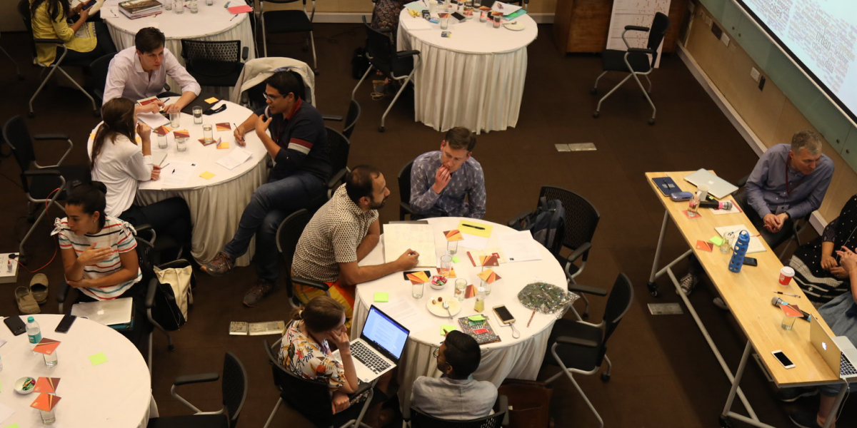 PEAK Urban researchers working in groups