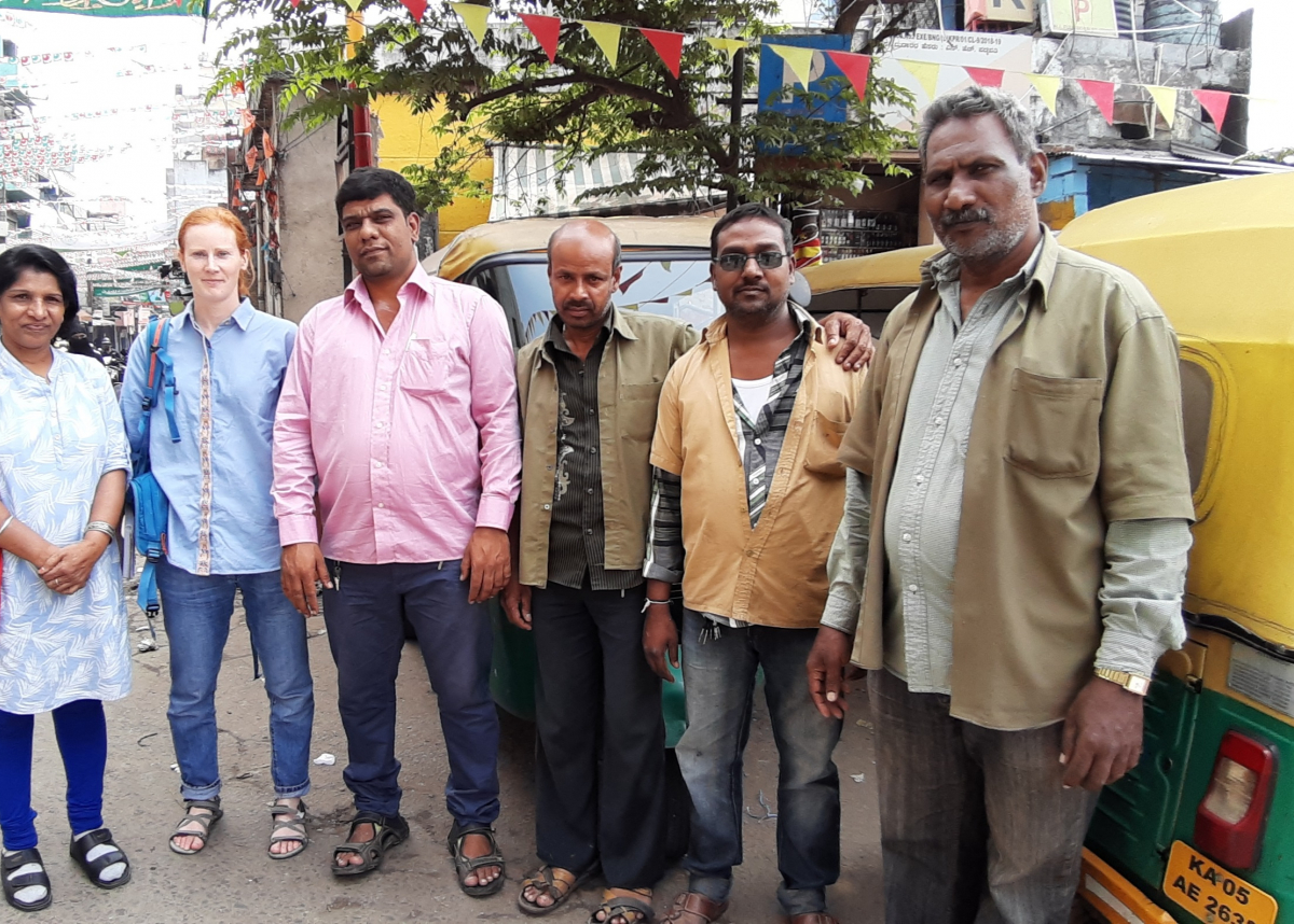 Lucy Baker and colleagues and drivers