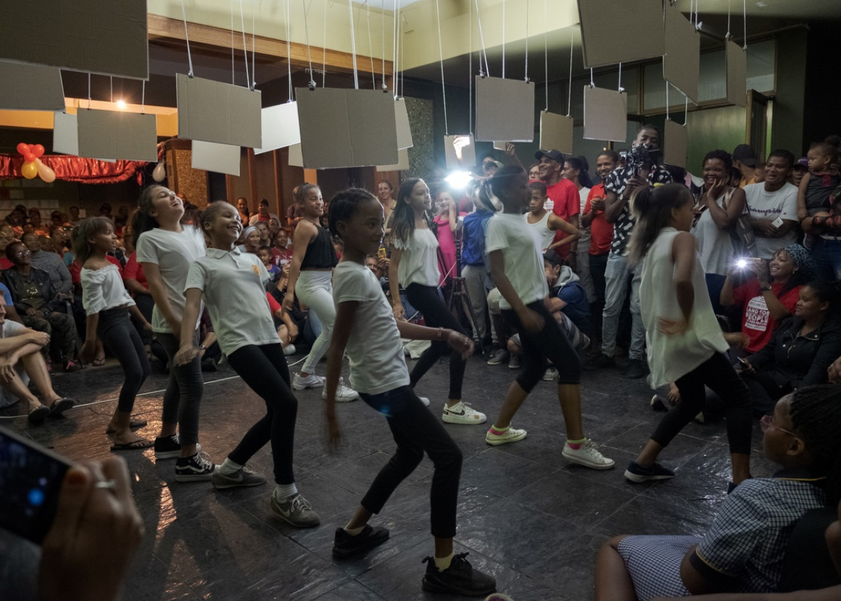 young dancers celebrate Reclaim the City's two-year anniversary 