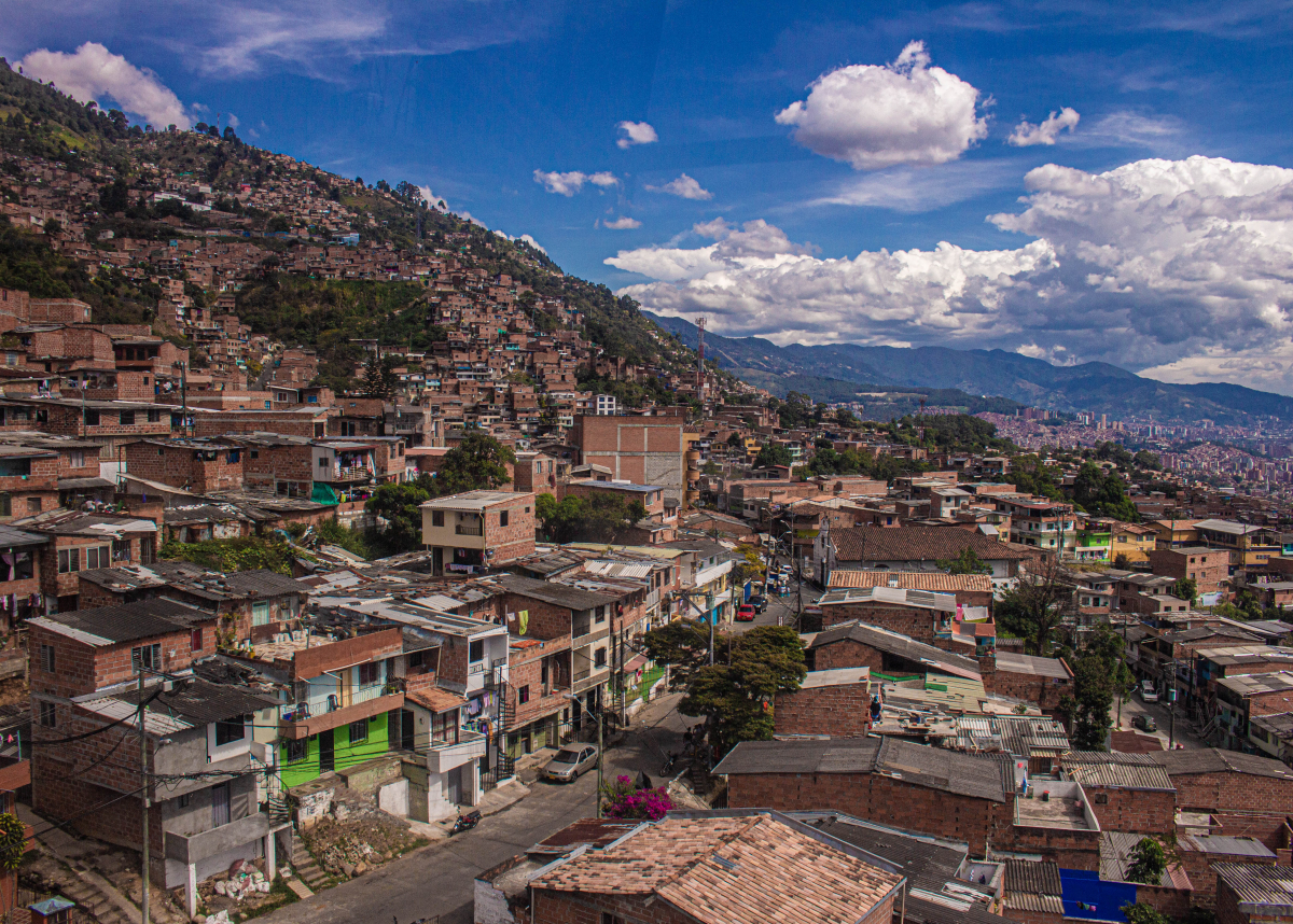 view of peri-urban Medellin