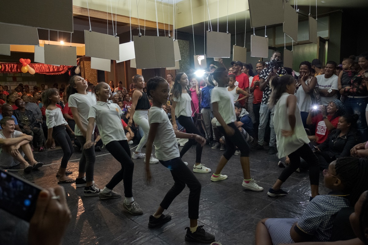 young dancers celebrate Reclaim the City's two-year anniversary 