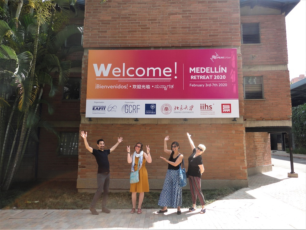 PEAK Urban welcome banner at EAFIT University